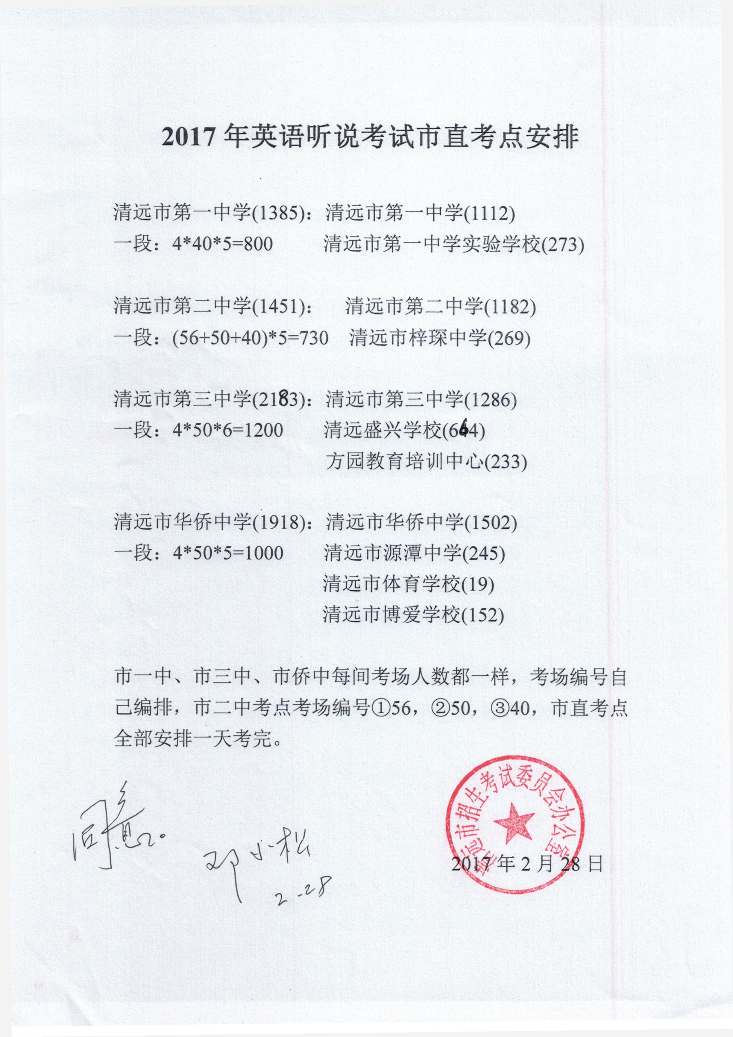 2017年英語(yǔ)聽說(shuō)考試市直考點(diǎn)安排.jpg