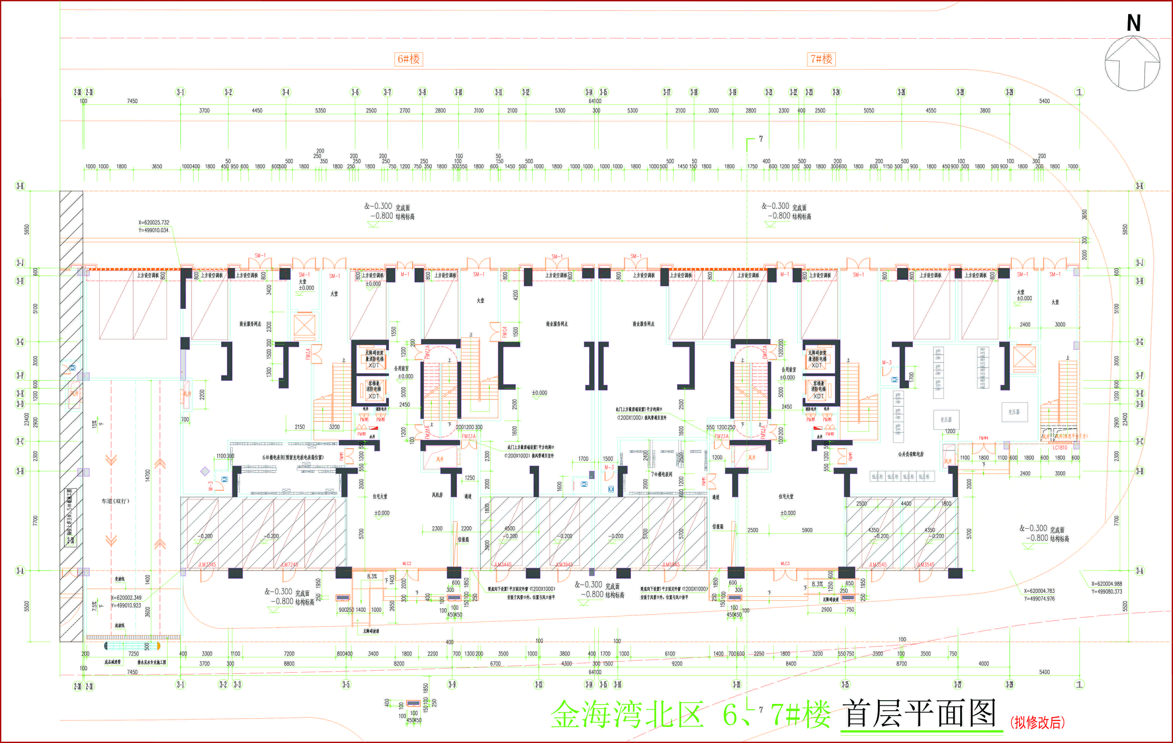 金海灣北區(qū)6、7#樓首層平面圖（擬修改后）.jpg