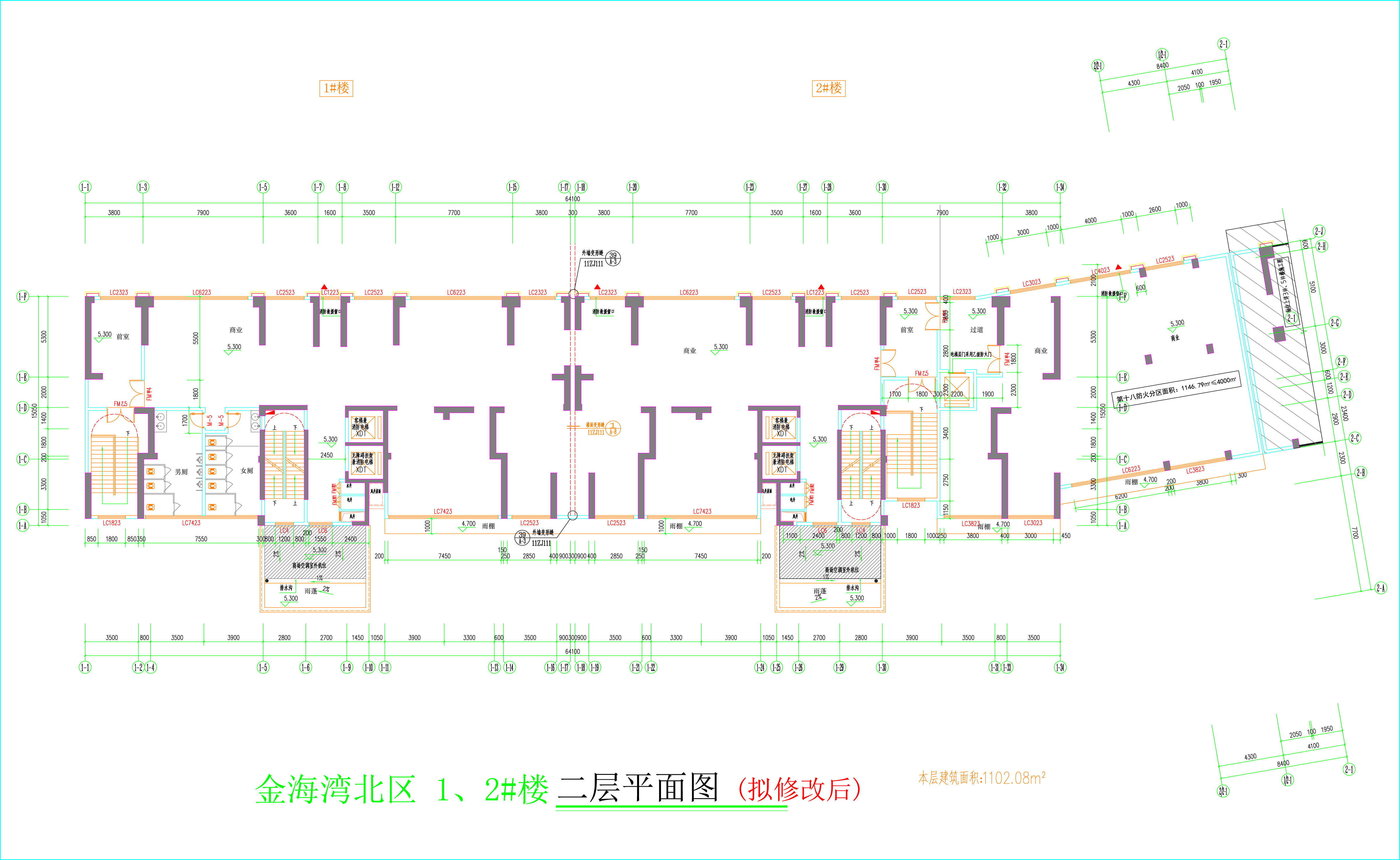 金海灣北區(qū)1、2#樓_二層平面圖（擬修改后）.jpg