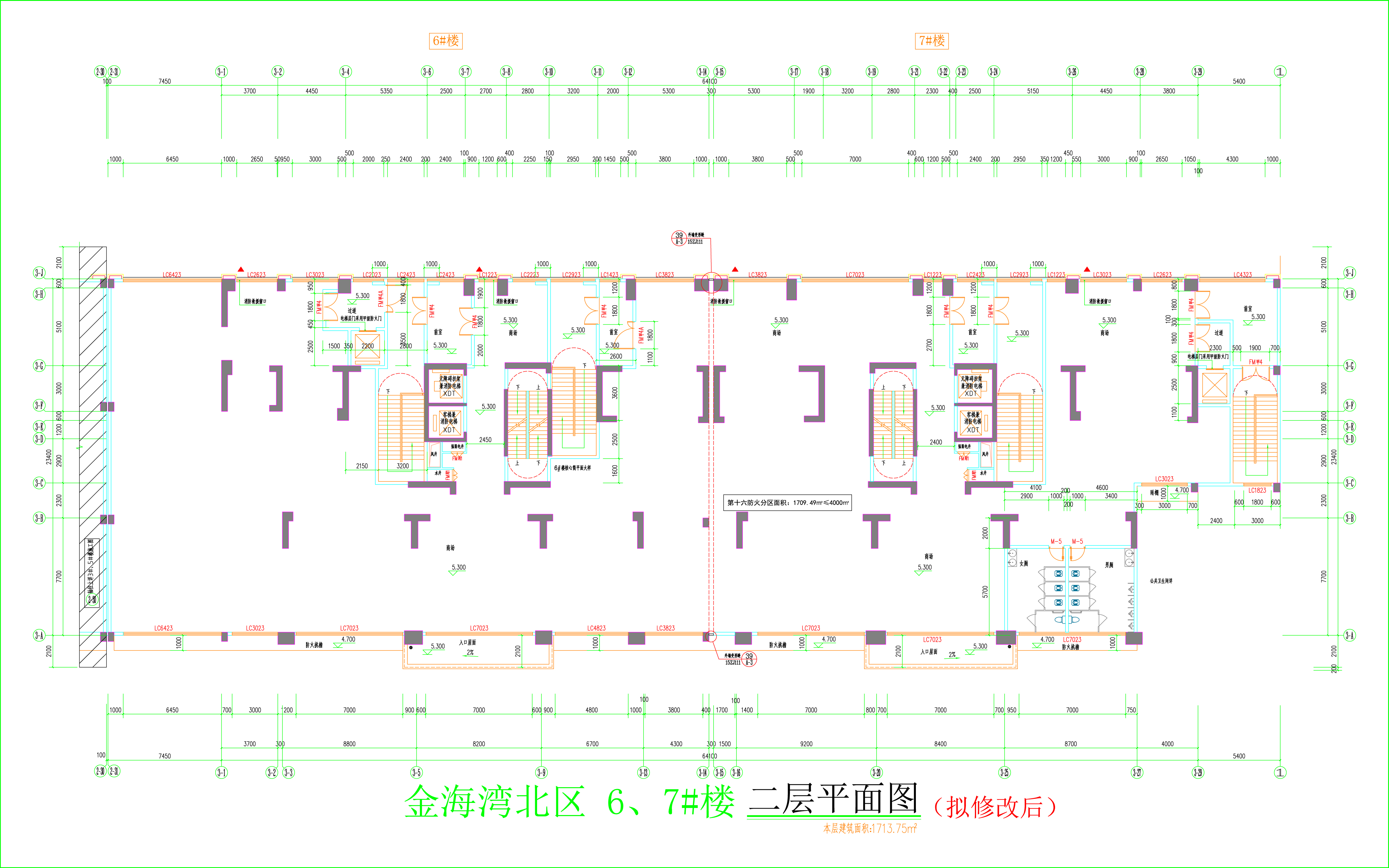 金海灣北區(qū)6、7#樓_二層平面圖（擬修改后）.jpg